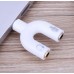 Адаптер SSE Audio 3.5mm M 4pin - 2x3.5mm F 3pin білий