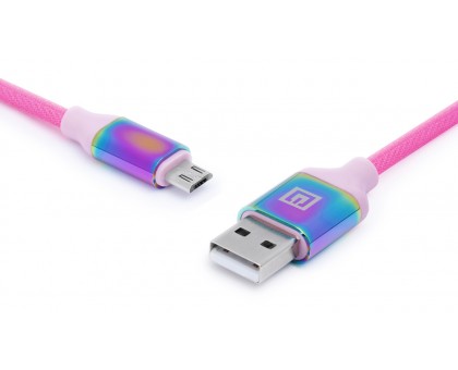Кабель REAL-EL Premium USB A - Micro USB Rainbow 1m Кабель REAL-EL Premium USB A - Micro USB Rainbow 1m