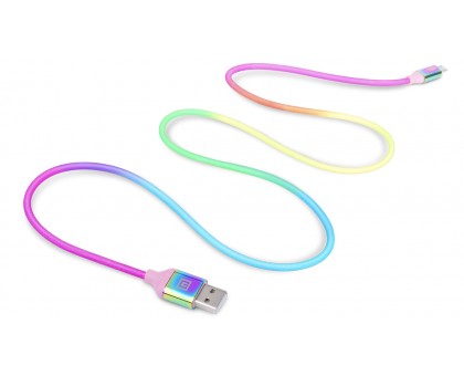 Кабель REAL-EL Premium USB A - Micro USB Rainbow 1m Кабель REAL-EL Premium USB A - Micro USB Rainbow 1m