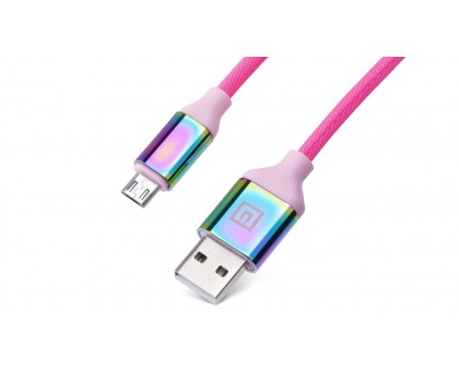 Кабель REAL-EL Premium USB A - Micro USB Rainbow 1m Кабель REAL-EL Premium USB A - Micro USB Rainbow 1m