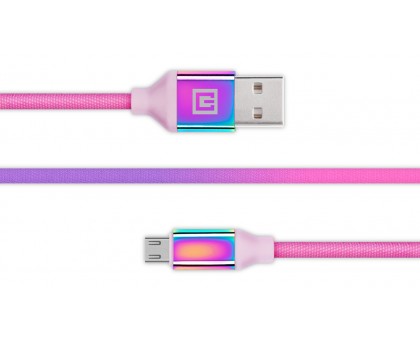 Кабель REAL-EL Premium USB A - Micro USB Rainbow 1m Кабель REAL-EL Premium USB A - Micro USB Rainbow 1m