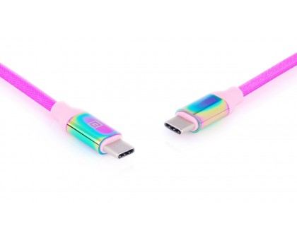Кабель REAL-EL Premium USB Type C - Type C Rainbow 1m