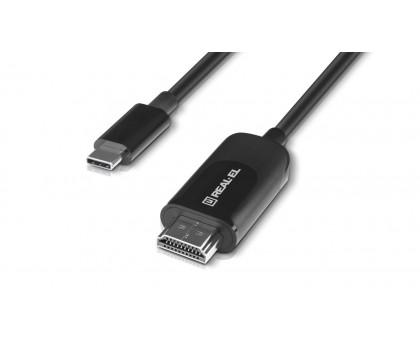 Кабель REAL-EL CHD-180 Type C- HDMI 4K 60Hz чорний Кабель REAL-EL CHD-180 Type C- HDMI 4K 60Hz чорний