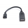 Кабель REAL-EL USB2.0 OTG 0.1m чорний