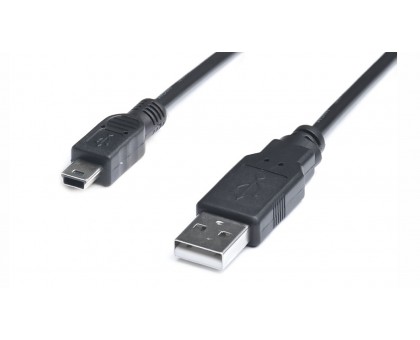 Кабель REAL-EL USB2.0 miniUSB type B 1,8m чорний