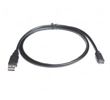 Кабель REAL-EL USB2.0 AM-Type C 1m чорний