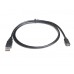 Кабель REAL-EL USB2.0 AM-Type C 1m чорний