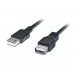 Кабель REAL-EL USB 2.0 Pro AM-AF (подовжувач) 2m чорний