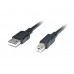 Кабель REAL-EL USB 2.0 Pro AM-BM (інтерфейсний) 3m чорний