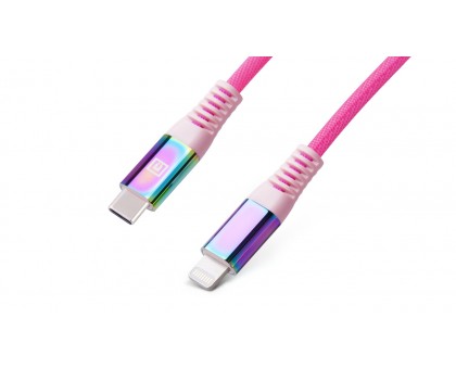 Кабель REAL-EL MFI PD USB Type C - Lightning Rainbow 1m Кабель REAL-EL MFI PD USB Type C - Lightning Rainbow 1m