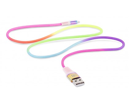 Кабель REAL-EL MFI USB A - Lightning Rainbow 1m Кабель REAL-EL MFI USB A - Lightning Rainbow 1m
