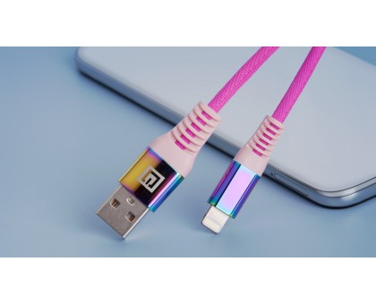 Кабель REAL-EL MFI USB A - Lightning Rainbow 1m Кабель REAL-EL MFI USB A - Lightning Rainbow 1m