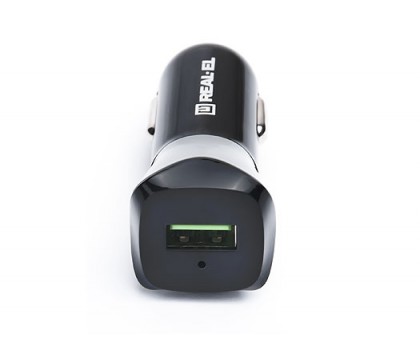 Зарядний пристрій REAL-EL CA-30 USB автомобільний Quick Charge 3 Зарядний пристрій REAL-EL CA-30 USB автомобільний Quick Charge 3
