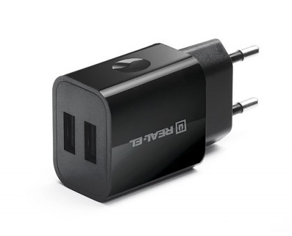 Зарядний пристрій REAL-EL CH-210 USB (2 х USB) Зарядний пристрій REAL-EL CH-210 USB (2 х USB)