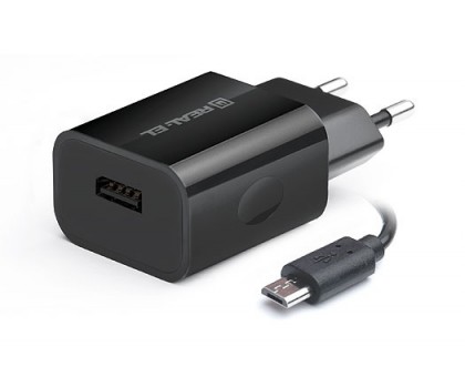 Зарядний пристрій REAL-EL CH-215 USB (Micro USB кабель + USB) Зарядний пристрій REAL-EL CH-215 USB (Micro USB кабель + USB)
