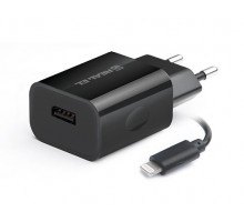 Зарядний пристрій REAL-EL CH-217 USB (Lightning кабель + USB)