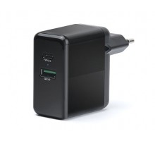 Зарядний пристрій REAL-EL CH-350 USB (USB, Type-C + Quick Charge 3)