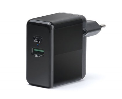 Зарядний пристрій REAL-EL CH-350 USB (USB, Type-C + Quick Charge 3) Зарядний пристрій REAL-EL CH-350 USB (USB, Type-C + Quick Charge 3)