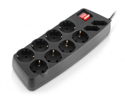 Фільтр-подовжувач REAL-EL RS-10 Protect black 3m чорний Фільтр-подовжувач REAL-EL RS-10 Protect black 3m чорний