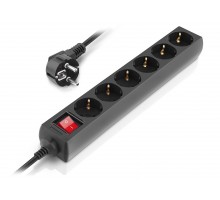 Фільтр-подовжувач REAL-EL RS-6 Protect M black 1,8m чорний
