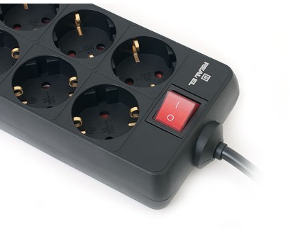 Фільтр-подовжувач REAL-EL RS-8 PROTECT 1.8m чорний уцінка Фільтр-подовжувач REAL-EL RS-8 PROTECT 1.8m чорний уцінка