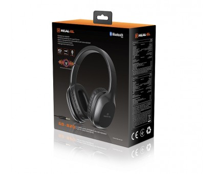 Навушники REAL-EL GD-820 з мікрофоном (Bluetooth) Навушники REAL-EL GD-820 з мікрофоном (Bluetooth)
