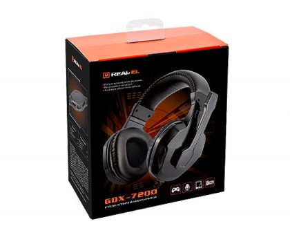 Навушники REAL-EL GDX-7200 ігрові з мікрофоном Навушники REAL-EL GDX-7200 ігрові з мікрофоном