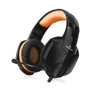 Навушники REAL-EL GDX-7700 SURROUND 7.1 black-orange ігрові з мікрофоном USB