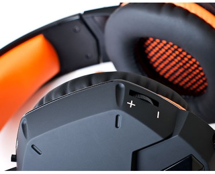Навушники REAL-EL GDX-7700 SURROUND 7.1 black-orange ігрові з мікрофоном USB Навушники REAL-EL GDX-7700 SURROUND 7.1 black-orange ігрові з мікрофоном USB