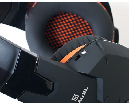 Навушники REAL-EL GDX-7700 SURROUND 7.1 black-orange ігрові з мікрофоном USB Навушники REAL-EL GDX-7700 SURROUND 7.1 black-orange ігрові з мікрофоном USB