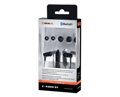 Навушники REAL-EL Z-4020 BT з мікрофоном (Bluetooth) Навушники REAL-EL Z-4020 BT з мікрофоном (Bluetooth)