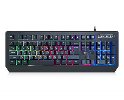 Клавіатура REAL-EL Comfort 7001 Backlit USB ігрова з підсвічуванням Клавіатура REAL-EL Comfort 7001 Backlit USB ігрова з підсвічуванням