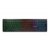 Клавіатура REAL-EL Comfort 7070 Backlit USB чорна з підсвічуванням уцінка