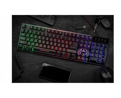 Клавіатура REAL-EL Comfort 7090 Backlit USB УЦІНКА чорна з підсвічуванням Клавіатура REAL-EL Comfort 7090 Backlit USB УЦІНКА чорна з підсвічуванням
