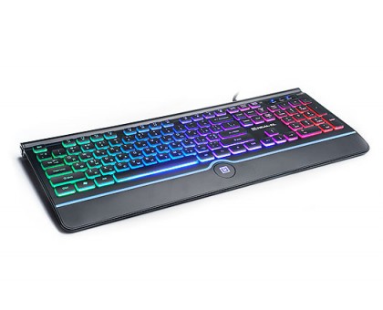 Клавіатура REAL-EL Comfort 8000 Backlit USB чорна з підсвічуванням