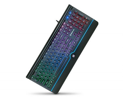 Клавіатура REAL-EL Comfort 8000 Backlit USB чорна з підсвічуванням