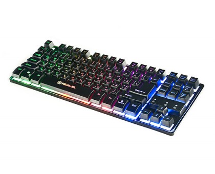 Клавіатура REAL-EL Gaming 8710 TKL Backlit USB ігрова з підсвічуванням Клавіатура REAL-EL Gaming 8710 TKL Backlit USB ігрова з підсвічуванням