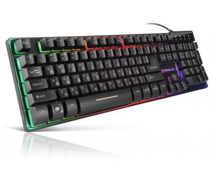 Клавіатура REAL-EL Gaming 8700 Backlit USB ігрова з підсвічуванням