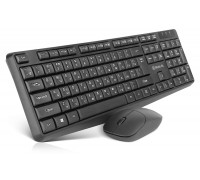 Комплект клавіатура+мишка REAL-EL Kit 551W,  black бездротовий