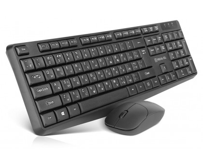 Комплект клавіатура+мишка REAL-EL Kit 551W, black бездротовий Комплект клавіатура+мишка REAL-EL Kit 551W, black бездротовий