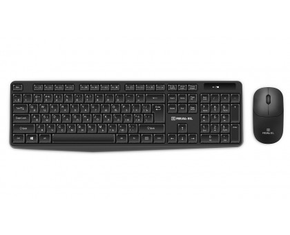 Комплект клавіатура+мишка REAL-EL Kit 551W, black бездротовий Комплект клавіатура+мишка REAL-EL Kit 551W, black бездротовий