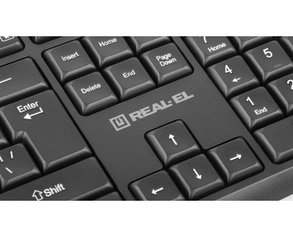 Комплект клавіатура+мишка REAL-EL Kit 551W, black бездротовий Комплект клавіатура+мишка REAL-EL Kit 551W, black бездротовий