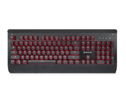 Клавіатура REAL-EL M15 Backlit USB ігрова механічна з підсвічуванням