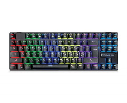 Клавіатура REAL-EL M28 TKL RGB USB ігрова механічна з підсвічуванням Клавіатура REAL-EL M28 TKL RGB USB ігрова механічна з підсвічуванням