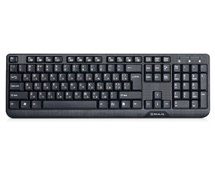 Клавіатура REAL-EL Standard 500 USB чорна Клавіатура REAL-EL Standard 500 USB чорна
