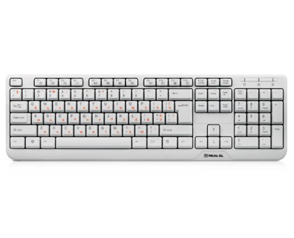 Клавіатура REAL-EL Standard 500 USB біла Клавіатура REAL-EL Standard 500 USB біла