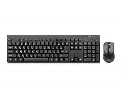 Комплект клавіатура+мишка REAL-EL Standard 503 Kit чорні