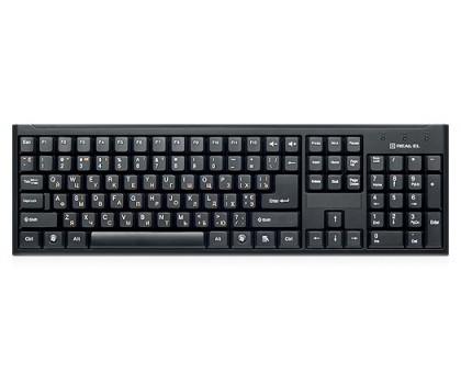 Клавіатура REAL-EL Standard 503 USB чорна Клавіатура REAL-EL Standard 503 USB чорна