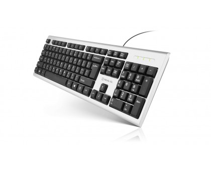 Клавіатура REAL-EL Standard 507 USB срібло Клавіатура REAL-EL Standard 507 USB срібло