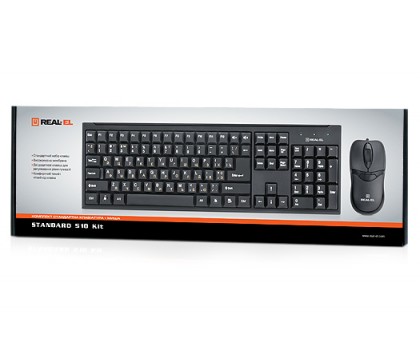 Клавіатура + мишка REAL-EL Standard 510 Kit чорні